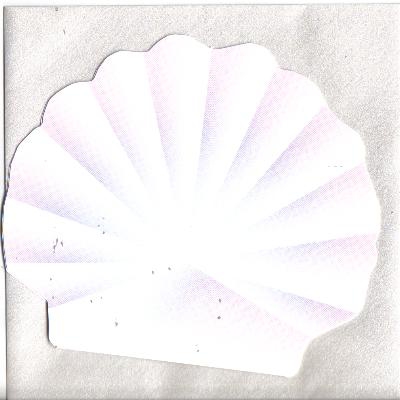 10101 Muschelkarte mit Umschlag